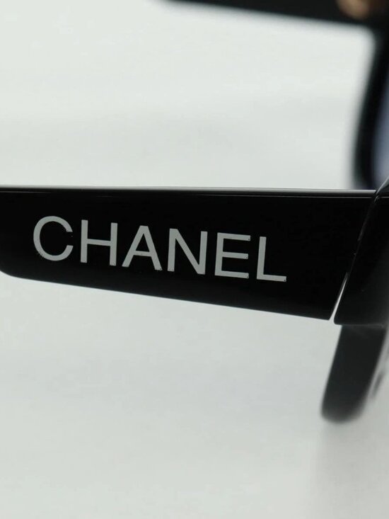 CHANEL Sunglasses plastic Black CC Auth ka1252 main image 7